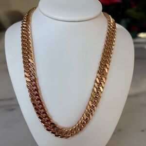 NEW 
20” Miami Cuban link chain in Rose 14k Gold over stainless steel #59